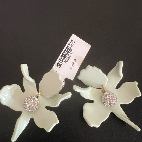 LELE SADOUGHI Small Crystal Lily Mint Earrings - Picture 3 of 11